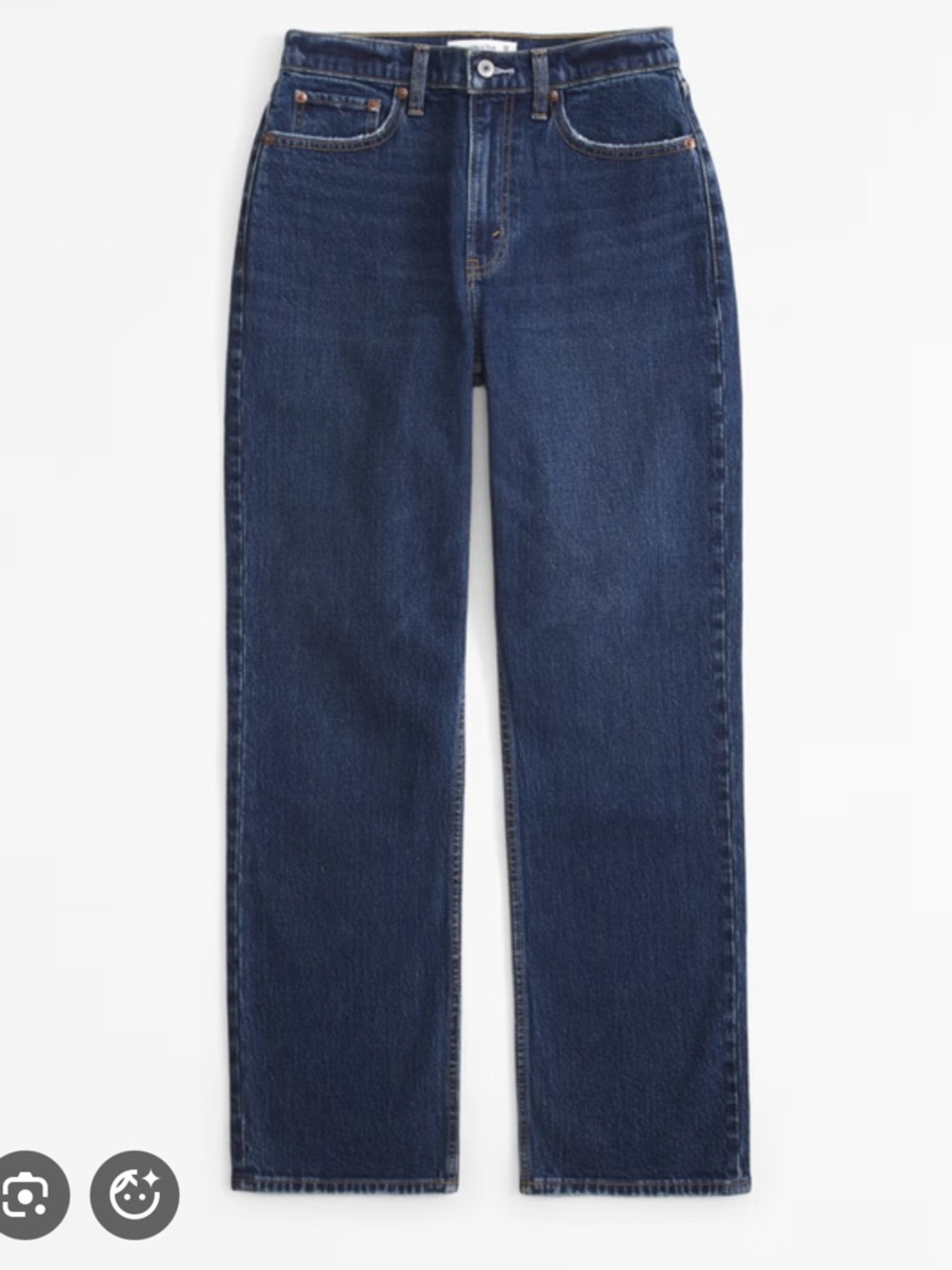 Abercrombie & Fitch Vintage Straight High Rise Curve Love denim jeans 33 / 16